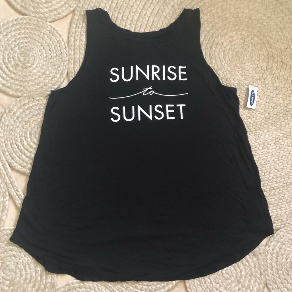 Black Luxe Swing shirt size L Old Navy